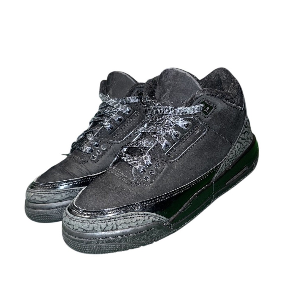Jordan 3 Retro Black Cat Kids Shoes Black Anthracite DM0967-001 Size 4Y